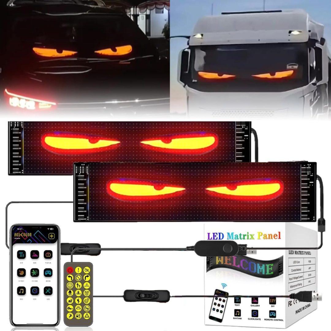Pantalla LED RGB para Auto Ojos Personalizable Flexshop®