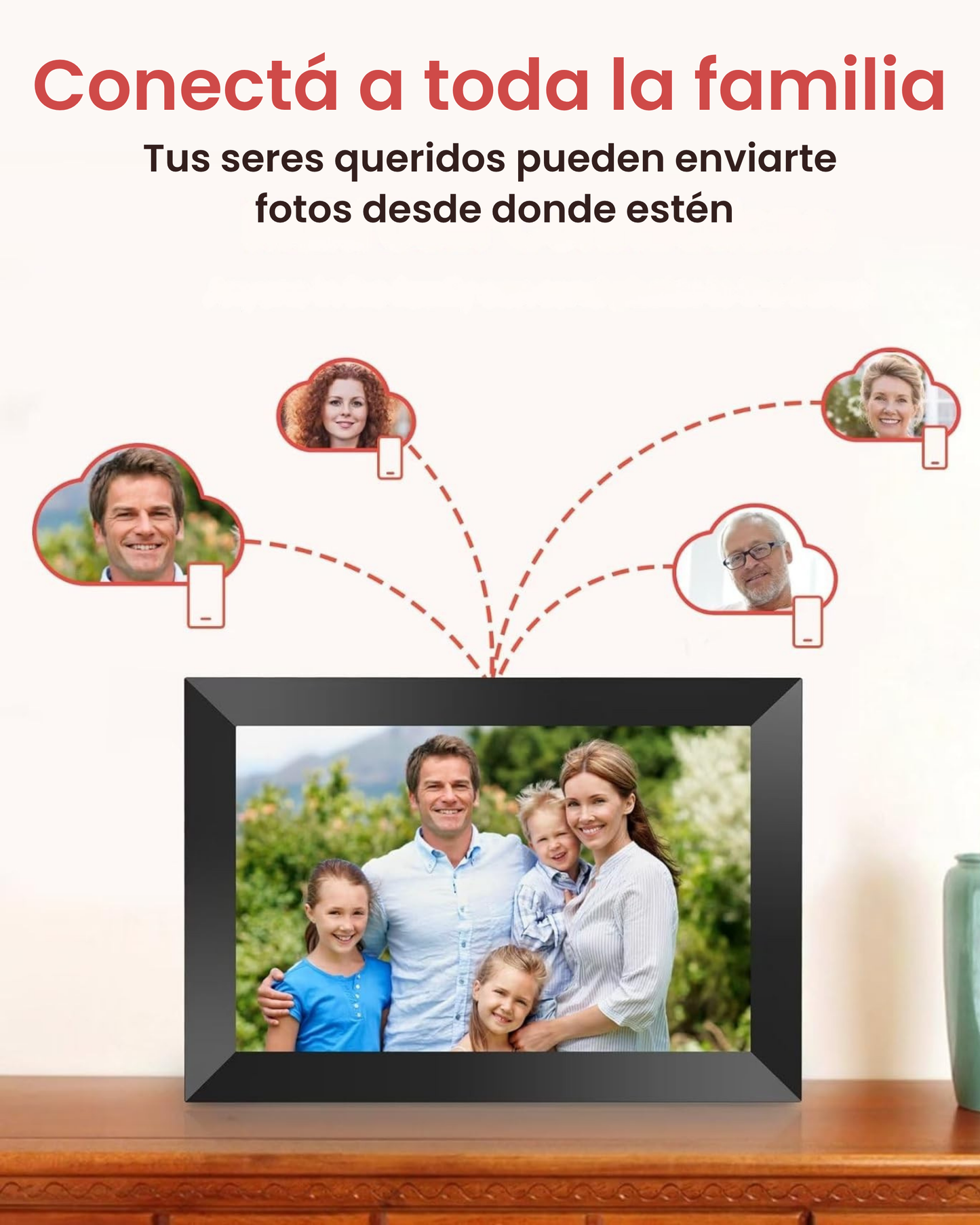 Portaretrato Marco Digital 10.1'' Wifi Tactil + Pizarra Led 3D Regalo