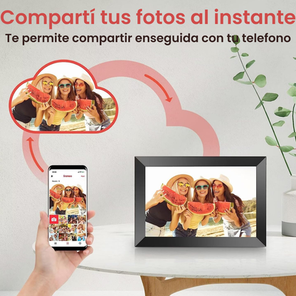 Portaretrato Marco Digital 10.1'' Wifi Tactil + Pizarra Led 3D Regalo