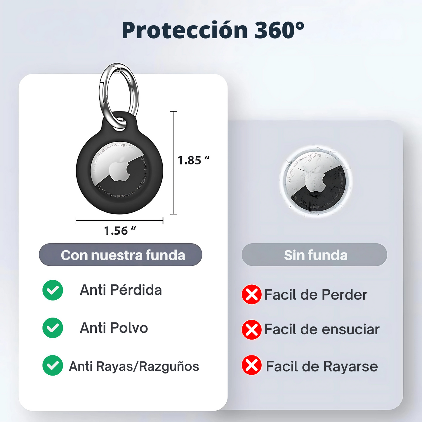 Funda Air Tag Case Plastico Duro Llavero Apple Protector