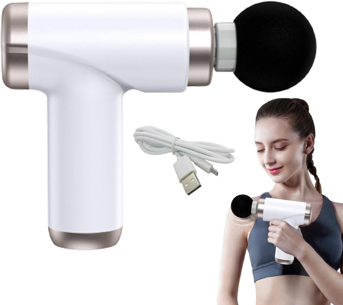 Pistola Masajeadora Potente 5 Velocidades