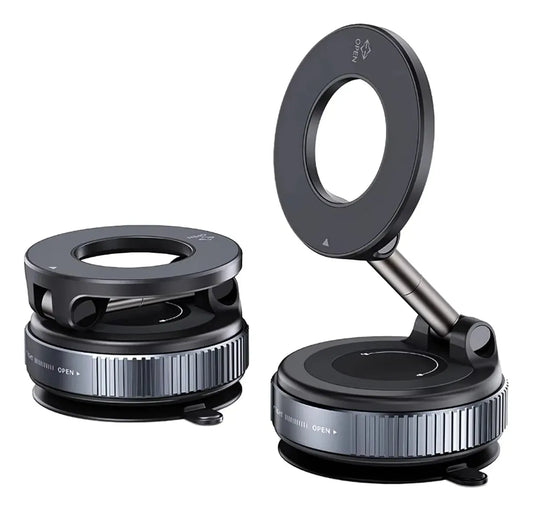 Soporte Auto Magnético Iman Porta Celular Iphone Escritorio Gris