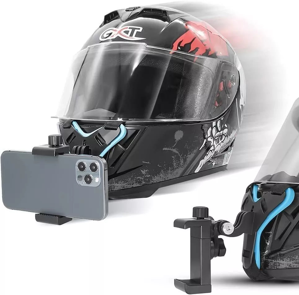 Montura Soporte de Celular para Casco Camara Pera Menton