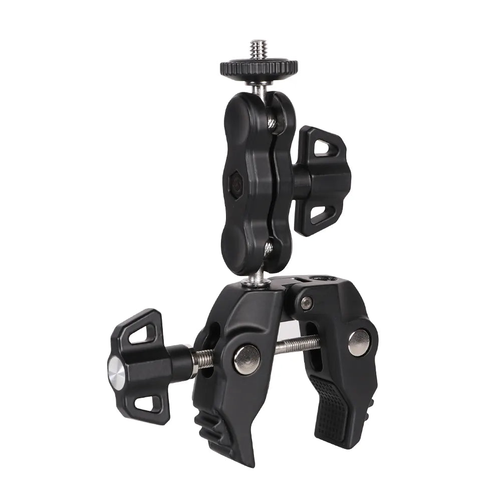 Abrazadera Soporte Cámara Go Pro Sony Caño Moto Bici Celular