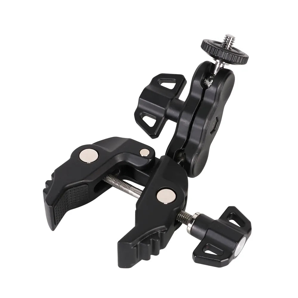 Abrazadera Soporte Cámara Go Pro Sony Caño Moto Bici Celular